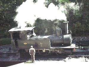 明治村の蒸気機関車